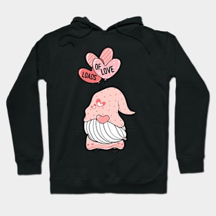 Loads Of Love Valentines Day Cute Gnome Heart Boys Girls Hoodie